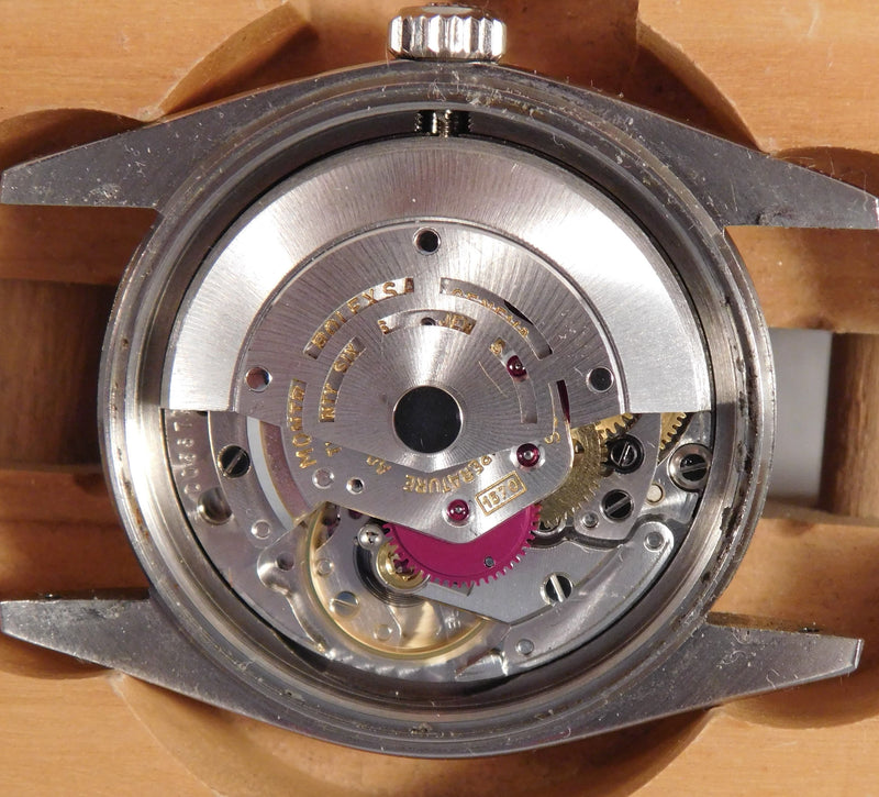 Dim Gray Rolex Datejust 1603 Vintage 1976 Silver Sunburst Pie Pan Dial Mens Watch....36mm
