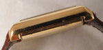 Rosy Brown Cartier Tank Manual Wind 18k Gold Electroplated Vintage 1970's Mens Watch....23mm
