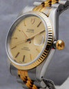 Slate Gray Rolex Tudor Prince Date 74033 18k Solid Gold Bezel Swiss Mens Watch....34mm