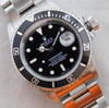 Gray Rolex Submariner 16800 Stainless Steel Black Dial Circa 1985 Mens Watch....40mm