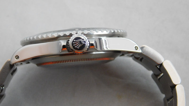 Gray Rolex Submariner 16800 Stainless Steel Black Dial Circa 1985 Mens Watch....40mm