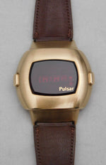 Dark Gray Pulsar Time Computer P3 Date Command 1973 14k Gold Filled Mens Watch....38mm