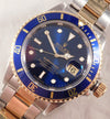 Gray Rolex Submariner Bluesy 16613 Vintage 1991 18k Solid Gold/SS Mens Watch....40mm
