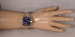 Rosy Brown Rolex Submariner Bluesy 16613 Vintage 1991 18k Solid Gold/SS Mens Watch....40mm
