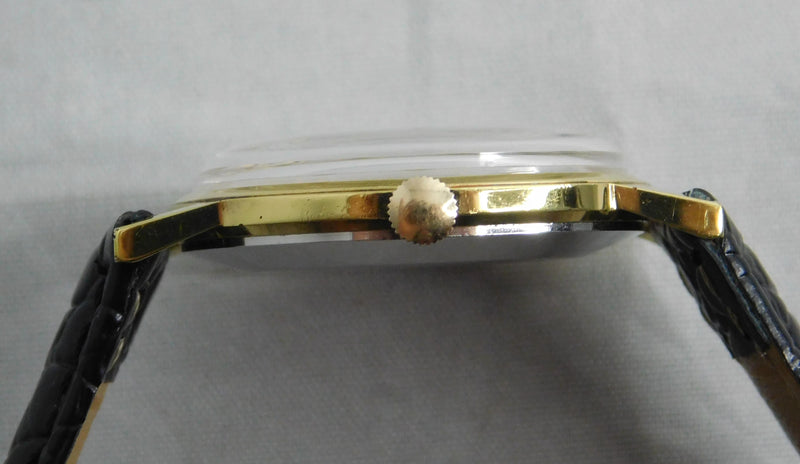 Dark Gray Gruen Precision 510 James Bond 007 Sean Connery Circa 1960's Mens Watch....33mm