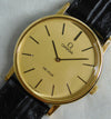 Dark Khaki Omega DeVille Classic 17 Jewel Calibre 625 Manual Wind Gold Dial Mens Watch....32mm