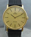 Light Slate Gray Omega DeVille Classic 17 Jewel Calibre 625 Manual Wind Gold Dial Mens Watch....32mm