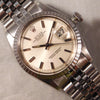 Rosy Brown Rolex Datejust 1603 Vintage 1973 Silver Sunburst Pie Pan Dial Mens Watch....36mm