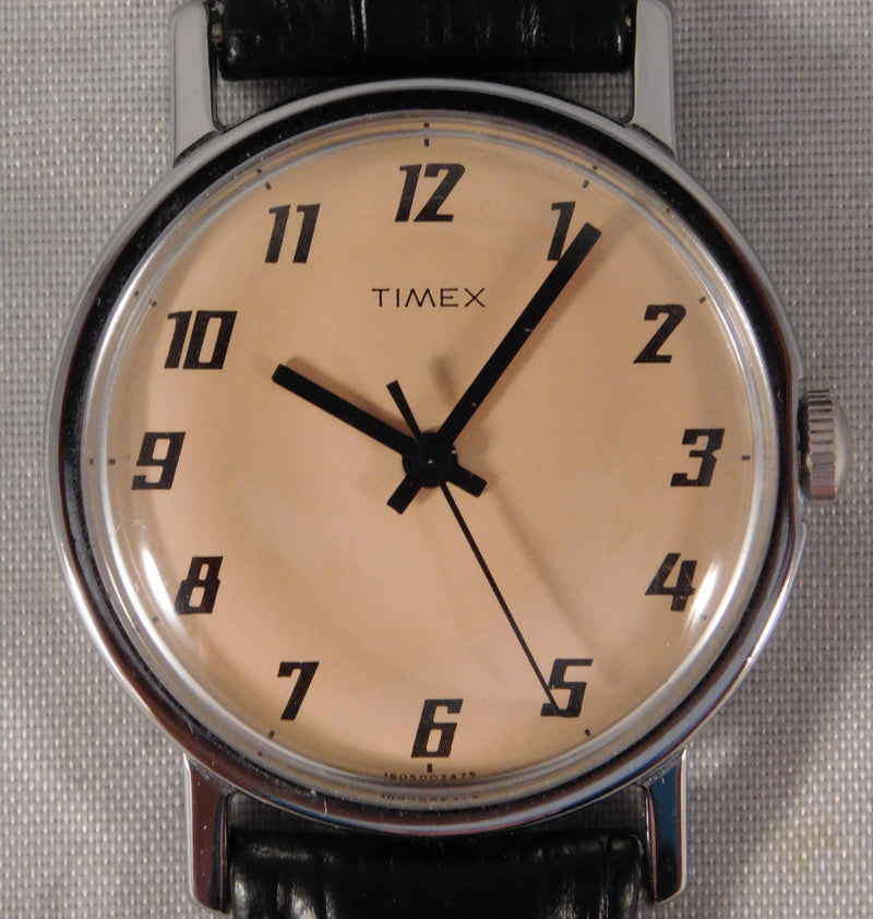 Rosy Brown Timex Mercury/Sprite Vintage 1975 Manual Wind Mens Wristwatch....33mm