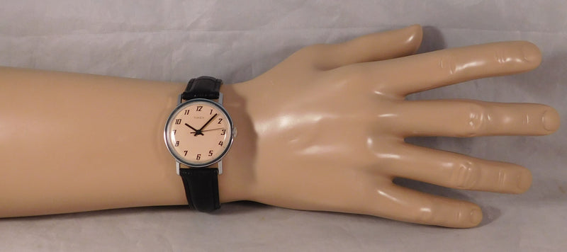 Rosy Brown Timex Mercury/Sprite Vintage 1975 Manual Wind Mens Wristwatch....33mm