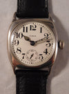 Rosy Brown Elgin Classic Vintage 1923 Sterling Silver Recently Serviced Mens Watch....30mm
