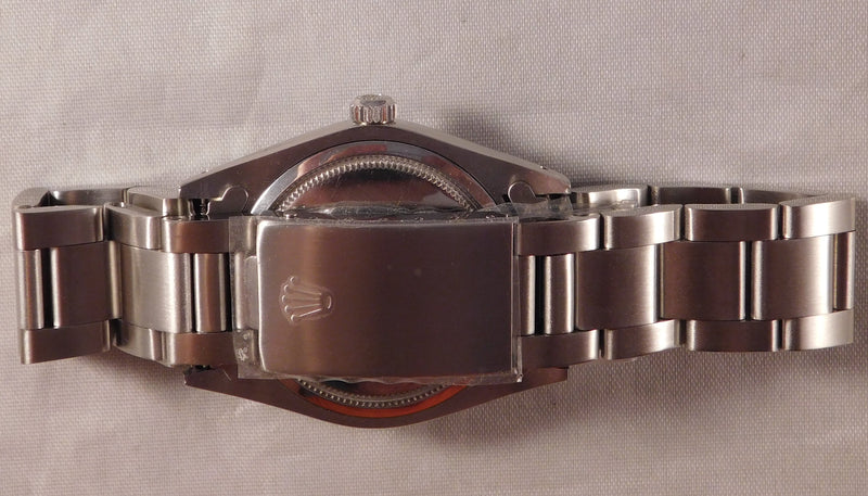 Rosy Brown Rolex Oysterdate Precision 6694 Vintage 1978 Stainless Steel Mens Watch....34mm