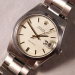 Gray Rolex Oysterdate Precision 6694 Vintage 1978 Stainless Steel Mens Watch....34mm