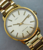 Dim Gray Timex Marlin Manual Wind Light Champagne Dial Vintage 1978  Mens Watch....33mm