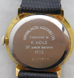 Dim Gray Hamilton Classic Swiss Made 17 Jewel Manual Wind Vintage 1970's Mens Watch....33mm