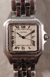 Dim Gray Cartier Panthere Jumbo Reference 1300 Stainless Steel Mens Quartz Watch....29mm