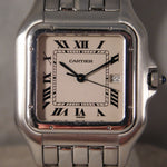 Dim Gray Cartier Panthere Jumbo Reference 1300 Stainless Steel Mens Quartz Watch....29mm