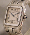Rosy Brown Cartier Panthere Jumbo Reference 1300 Stainless Steel Mens Quartz Watch....29mm