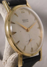 Rosy Brown Gruen Precision 510 James Bond 007 Sean Connery Circa 1960's Mens Watch....33mm