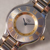 Slate Gray Cartier Must De Cartier 21 Two Tone Ref. 1330 Vintage 1990's Mens Watch....31mm
