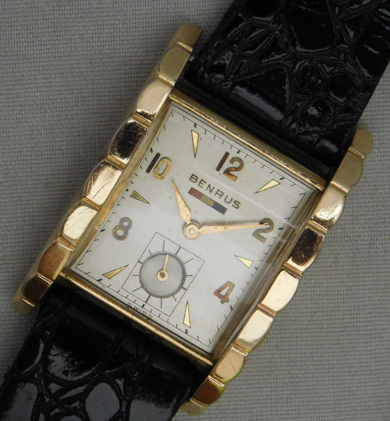 Benrus Quartz Dated Mens Watch BNW 709 Two Tone Bracelet Working Vintage  Classic | eBay