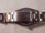 Dark Gray Rolex Oysterdate Precision 6694 Silver Dial SS Vintage 1957 Mens Watch....34mm