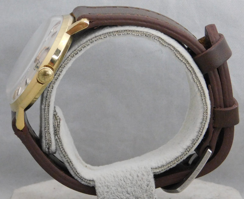 Dark Gray Timex Marlin Classic Vintage 1969 Date Serviced Manual Wind Mens Watch....34mm