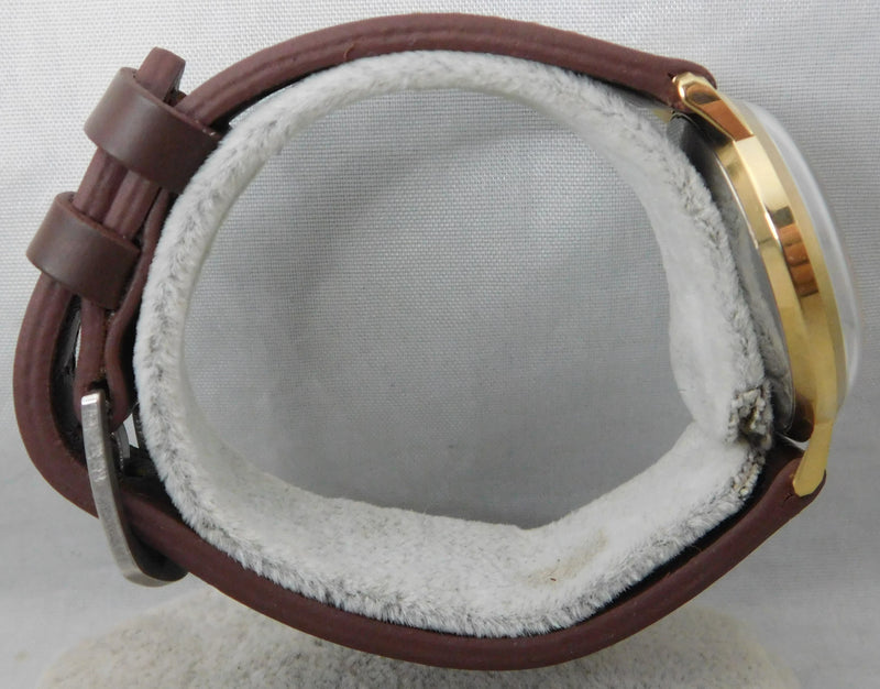 Dark Gray Timex Marlin Classic Vintage 1969 Date Serviced Manual Wind Mens Watch....34mm