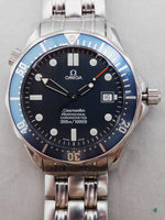 Gray Omega Seamaster Automatic 2531.80 James Bond Blue Wave Dial Mens Watch....41mm