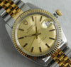 Dim Gray Rolex Tudor Prince Oysterdate 90713 14k Solid Gold Bezel 1980 Mens Watch....34m