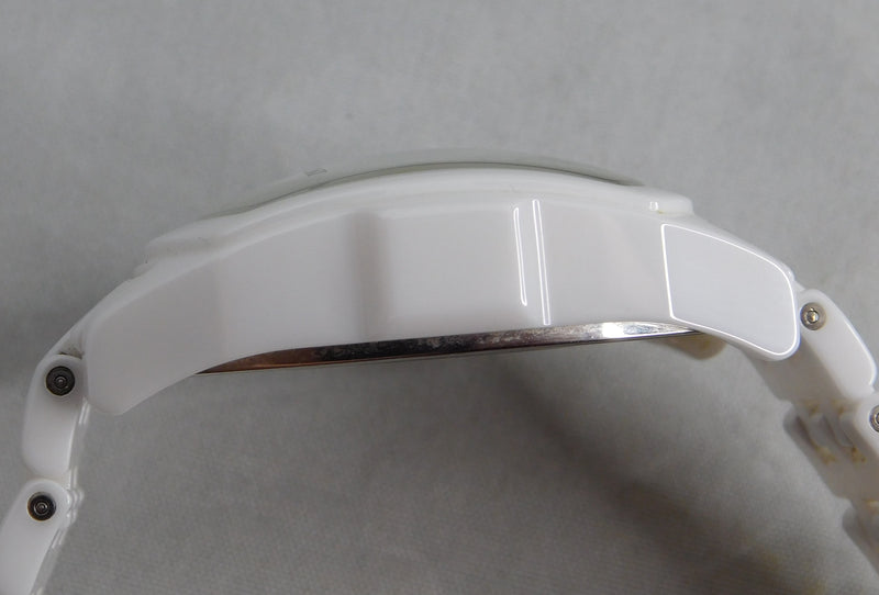 Light Slate Gray Invicta Lupah Model 1127 Solid White Ceramic Manual Wind Mens Watch....33mm