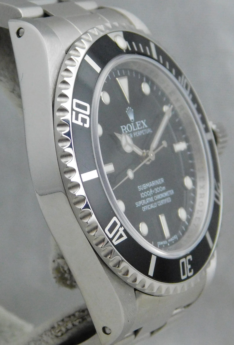 Light Slate Gray Rolex Submariner No Date 14060M SS Black Dial Vintage 2008 Mens Watch....40mm