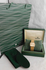 Dark Slate Gray Rolex Cellini 14k Solid Yellow Gold Manual Wind Gold Dial Mens Watch....30mm