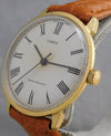 Rosy Brown Timex Marlin White Roman Numeral Dial Vintage 1976 Manual Wind Mens Watch....34mm