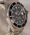 Rosy Brown Rolex Submariner 16800 Stainless Steel Black Dial 1988 Mens Watch....40mm