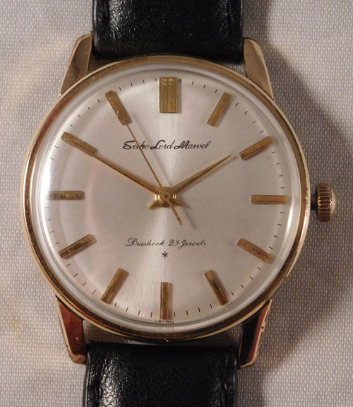 Rosy Brown Seiko Lord Marvel 5740A 23 Jewels Gold Filled 1965 Manual Wind Mens Watch....35mm