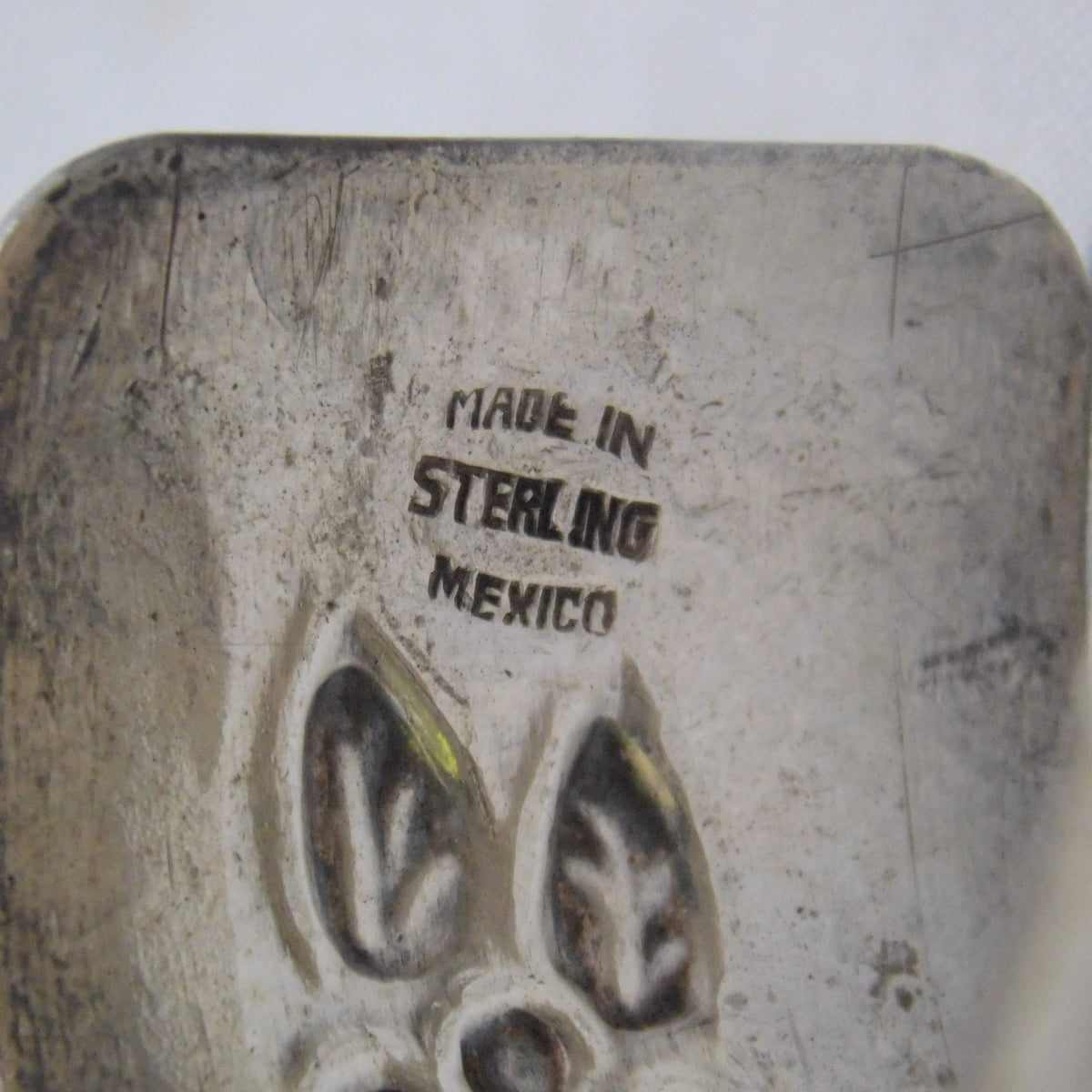 Light Slate Gray Large Stunning Sterling Silver Mexico Flower Repousse Cuff Bracelet...7.5" Wrist
