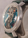 Rosy Brown Bulova Accutron Spaceview 214 M6 SS Vintage 1966 Tuning Fork Mens Watch ....34mm