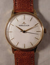 Rosy Brown Jaeger-LeCoultre Classic 18k Solid Gold 1960's Manual Wind Mens Watch....33mm