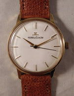 Rosy Brown Jaeger-LeCoultre Classic 18k Solid Gold 1960's Manual Wind Mens Watch....33mm