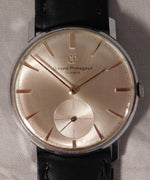 Slate Gray Girard Perregaux Classic Vintage 1960's Swiss Manual Wind SS Mens Watch....34mm