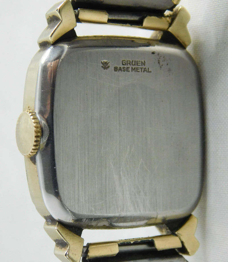 Light Slate Gray Gruen Veri-Thin 10k Gold Filled Circa 1940's Manual Wind Mens/Womens Watch....27mm