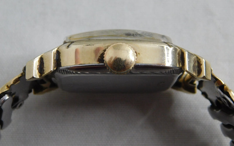 Dark Slate Gray Gruen Veri-Thin 10k Gold Filled Circa 1940's Manual Wind Mens/Womens Watch....27mm