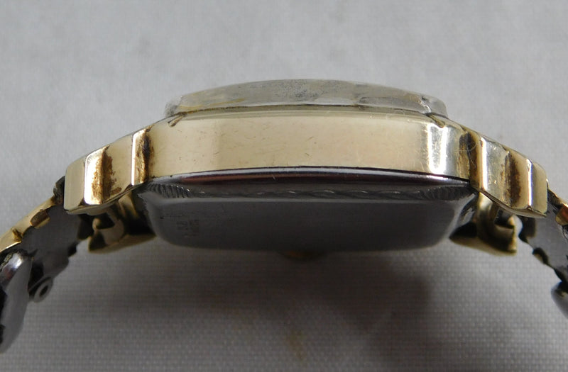 Dark Gray Gruen Veri-Thin 10k Gold Filled Circa 1940's Manual Wind Mens/Womens Watch....27mm