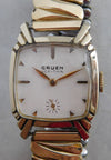 Dark Gray Gruen Veri-Thin 10k Gold Filled Circa 1940's Manual Wind Mens/Womens Watch....27mm