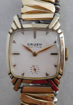 Dark Gray Gruen Veri-Thin 10k Gold Filled Circa 1940's Manual Wind Mens/Womens Watch....27mm