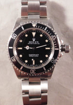 Dark Gray Rolex Submariner No Date 14060 SS Black Dial Vintage 1990 Mens Watch....40mm