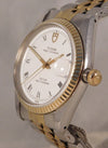 Light Slate Gray Rolex Tudor Prince Oysterdate 18k Solid Gold Bezel Circa 1989 Mens Watch....34mm