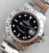 Dark Gray Rolex Explorer II  Black Dial GMT Date 16570 Stainless Steel Mens Watch....40mm