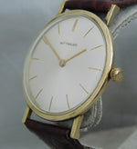 Light Slate Gray Wittnauer Classic 6mm thick 10k GF Manual Wind Swiss Made Mens Watch....33mm